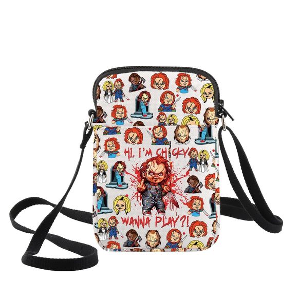 Killer Doll Bride Fans Crossbody Bag Horror Gift Wanna Play Don'T Call Me B) - Picture 1 of 7